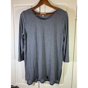 Amour Vert Top Women's Large Coastal‎ Grandma Office Stretch Lagenlook Made USA